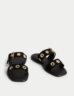 Suede Flat Mule Sandals 12 Suede Flat Mule Sandals -M&S suede flat mule sandals 3