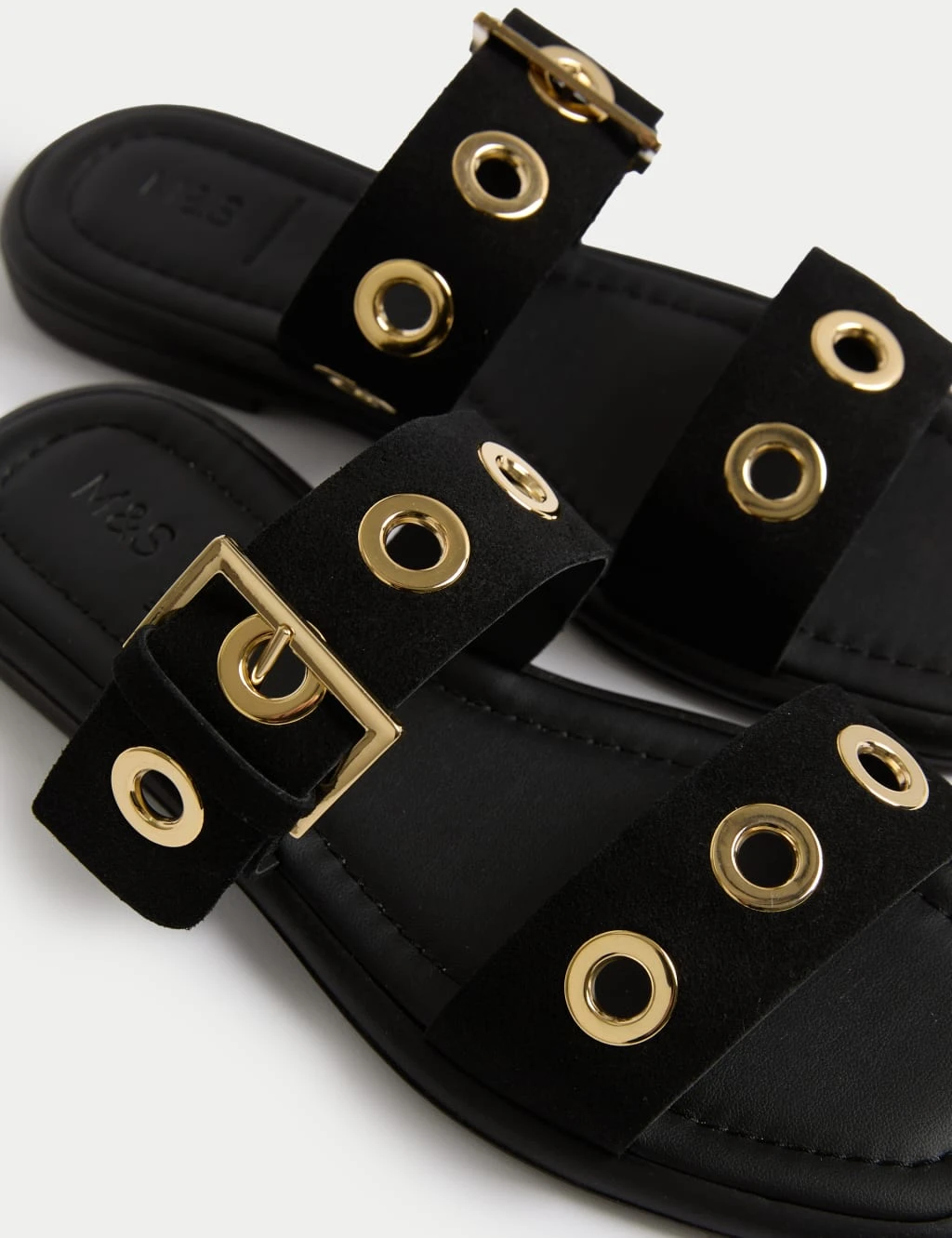 Suede Flat Mule Sandals 9 Suede Flat Mule Sandals - Image 7