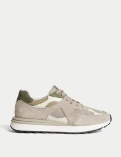 Suede Mesh Detail Trainers -M&S suede mesh detail trainers 6