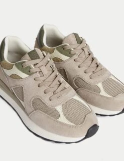 Suede Mesh Detail Trainers -M&S suede mesh detail trainers 7
