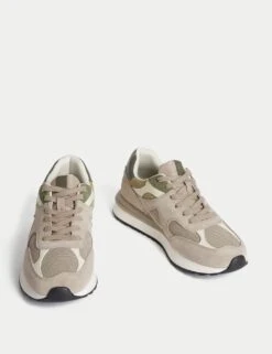 Suede Mesh Detail Trainers -M&S suede mesh detail trainers 8