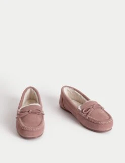 Suede Moccasin Slippers -M&S suede moccasin slippers 13