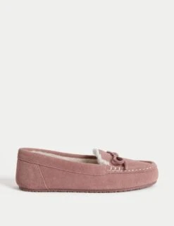 Suede Moccasin Slippers -M&S suede moccasin slippers 14