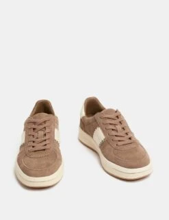 Suede Side Detail Platform Trainers -M&S suede side detail platform trainers 3