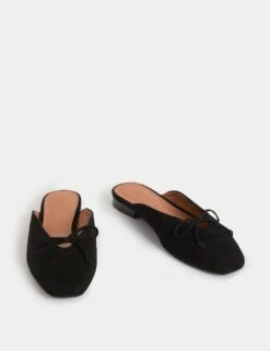 Suede Slip On Flat Ballet Pumps -M&S suede slip on flat ballet pumps 3