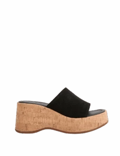 Suede Slip On Platform Mules -M&S suede slip on platform mules
