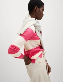 Supersoft Striped Crew Neck Relaxed Jumper -M&S supersoft striped crew neck relaxed jumper 7