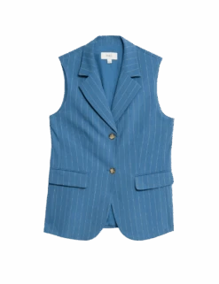 Tailored Striped Longline Waistcoat 20 Tailored Striped Longline Waistcoat -M&S tailored striped longline waistcoat
