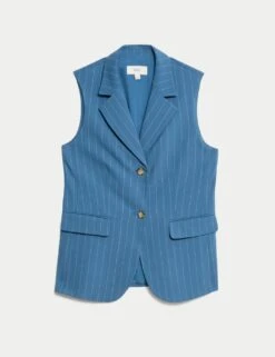 Tailored Striped Longline Waistcoat 18 Tailored Striped Longline Waistcoat -M&S tailored striped longline waistcoat 5