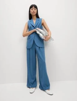 Tailored Striped Longline Waistcoat 22 Tailored Striped Longline Waistcoat -M&S tailored striped longline waistcoat 8