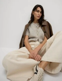 Textured Button Front Cardigan -M&S textured button front cardigan 16