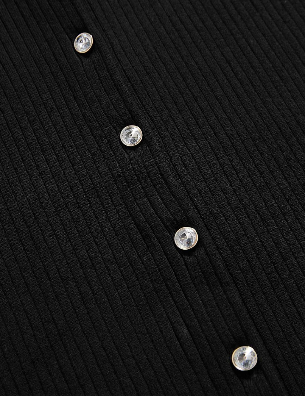 Textured Crew Neck Button Through Waistcoat 17 Textured Crew Neck Button Through Waistcoat - Image 15