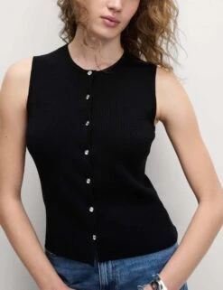 Textured Crew Neck Button Through Waistcoat 37 Textured Crew Neck Button Through Waistcoat -M&S textured crew neck button through waistcoat 15