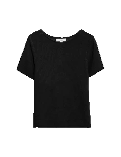 Textured Crew Neck Knitted Top -M&S textured crew neck knitted top 1