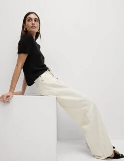 Textured Crew Neck Knitted Top -M&S textured crew neck knitted top 13