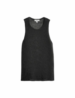 Textured Crew Neck Knitted Vest With Cotton -M&S textured crew neck knitted vest with cotton