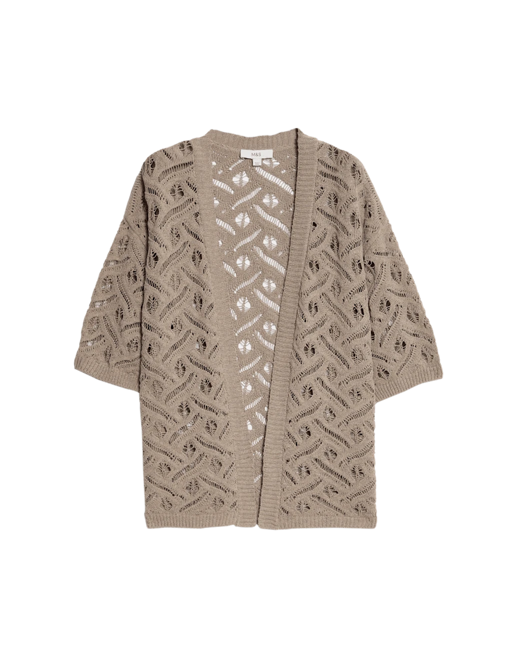 Textured Edge To Edge Longline Cardigan 18 Textured Edge To Edge Longline Cardigan - Image 16