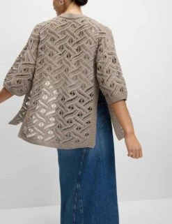 Textured Edge To Edge Longline Cardigan 36 Textured Edge To Edge Longline Cardigan -M&S textured edge to edge longline cardigan 13