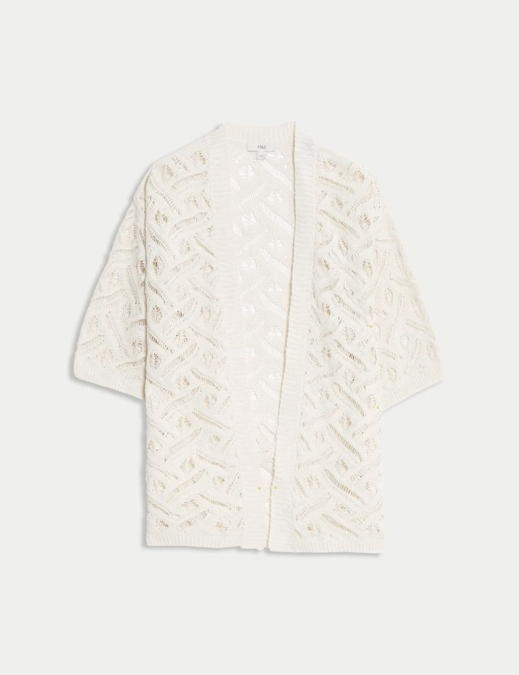 Textured Edge To Edge Longline Cardigan 9 Textured Edge To Edge Longline Cardigan - Image 7