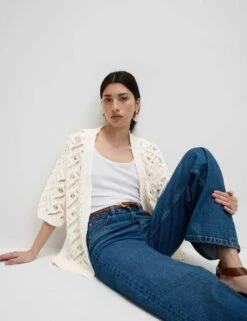 Textured Edge To Edge Longline Cardigan 32 Textured Edge To Edge Longline Cardigan -M&S textured edge to edge longline cardigan 9