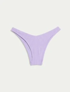 Textured High Leg Bikini Pants -M&S textured high leg bikini pants 8
