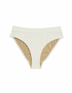 Textured High Waisted High Leg Bikini Bottoms 37 Textured High Waisted High Leg Bikini Bottoms -M&S textured high waisted high leg bikini bottoms 1
