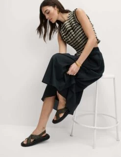 Textured Midi Circle Skirt -M&S textured midi circle skirt 12