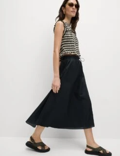 Textured Midi Circle Skirt -M&S textured midi circle skirt 13
