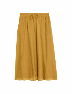 Textured Midi Circle Skirt -M&S textured midi circle skirt