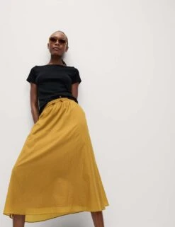 Textured Midi Circle Skirt -M&S textured midi circle skirt 6