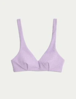 Textured Padded Plunge Bikini Top 21 Textured Padded Plunge Bikini Top -M&S textured padded plunge bikini top 6