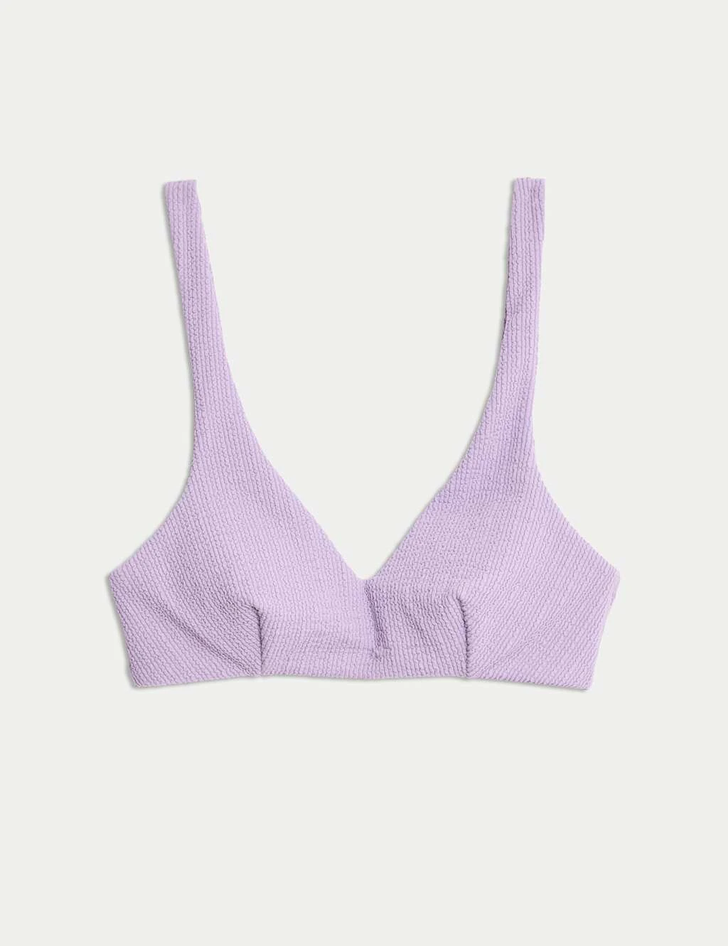 Textured Padded Plunge Bikini Top 9 Textured Padded Plunge Bikini Top - Image 7