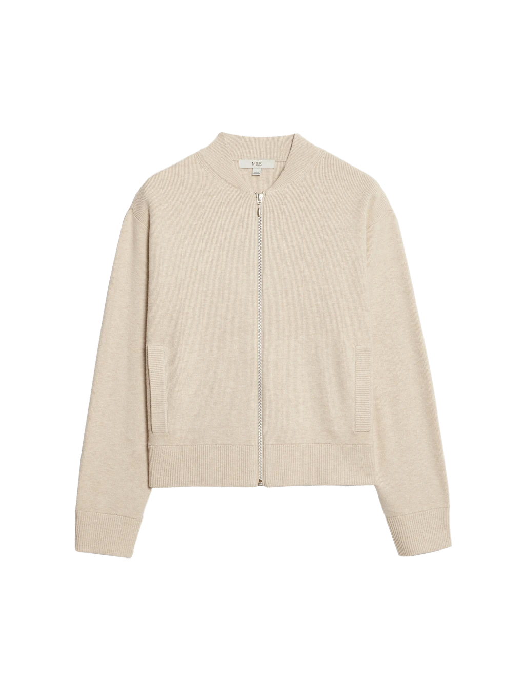 Textured Relaxed Fit Bomber Cardigan 22 Textured Relaxed Fit Bomber Cardigan - Image 20