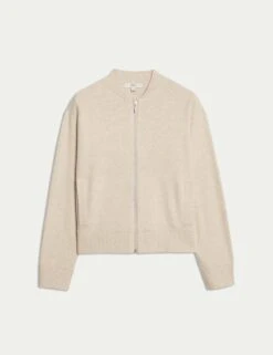 Textured Relaxed Fit Bomber Cardigan 39 Textured Relaxed Fit Bomber Cardigan -M&S textured relaxed fit bomber cardigan 16