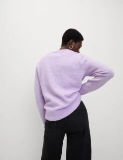 Textured Relaxed Jumper With Alpaca -M&S textured relaxed jumper with alpaca 16