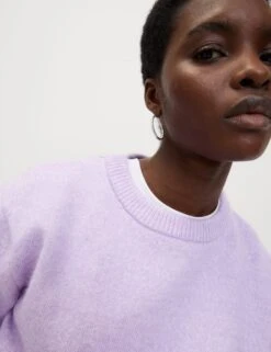 Textured Relaxed Jumper With Alpaca -M&S textured relaxed jumper with alpaca 17