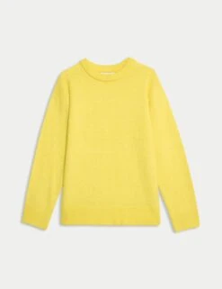 Textured Relaxed Jumper With Alpaca -M&S textured relaxed jumper with alpaca 6