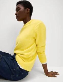 Textured Relaxed Jumper With Alpaca -M&S textured relaxed jumper with alpaca 9