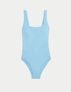Textured Scoop Neck Swimsuit -M&S textured scoop neck swimsuit 15