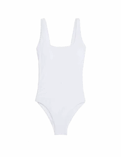Textured Scoop Neck Swimsuit -M&S textured scoop neck swimsuit
