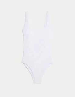 Textured Scoop Neck Swimsuit -M&S textured scoop neck swimsuit 9