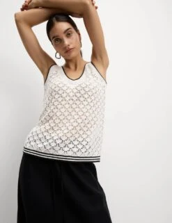 Textured Slim Fit Knitted Vest -M&S textured slim fit knitted vest 13