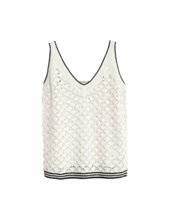 Textured Slim Fit Knitted Vest -M&S textured slim fit knitted vest