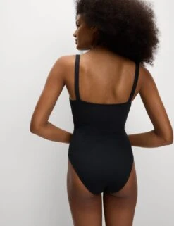 Textured Square Neck Swimsuit -M&S textured square neck swimsuit 13