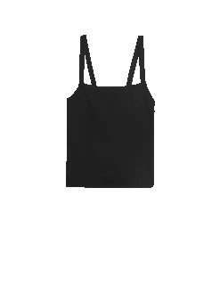 Textured Square Neck Tankini Top -M&S textured square neck tankini top