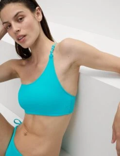Textured Strap Detail One Shoulder Bikini Top -M&S textured strap detail one shoulder bikini top 8