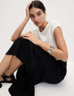 Short Sleeve Textured Top -M&S textured top 2