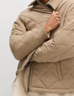 Thermowarmth™ Quilted Collared Jacket -M&S thermowarmth quilted collared jacket 10