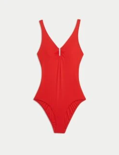Tummy Control Padded Plunge Swimsuit -M&S tummy control padded plunge swimsuit 6
