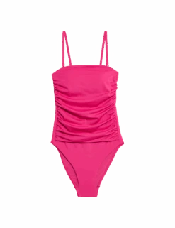 Tummy Control Padded Ruched Bandeau Swimsuit 39 Tummy Control Padded Ruched Bandeau Swimsuit -M&S tummy control padded ruched bandeau swimsuit 1